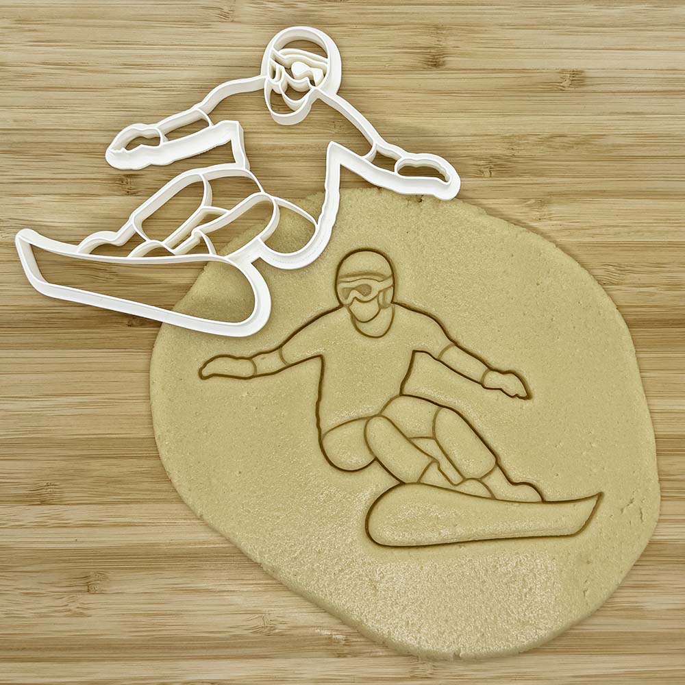 Ausstecher Snowboarder Wintersport