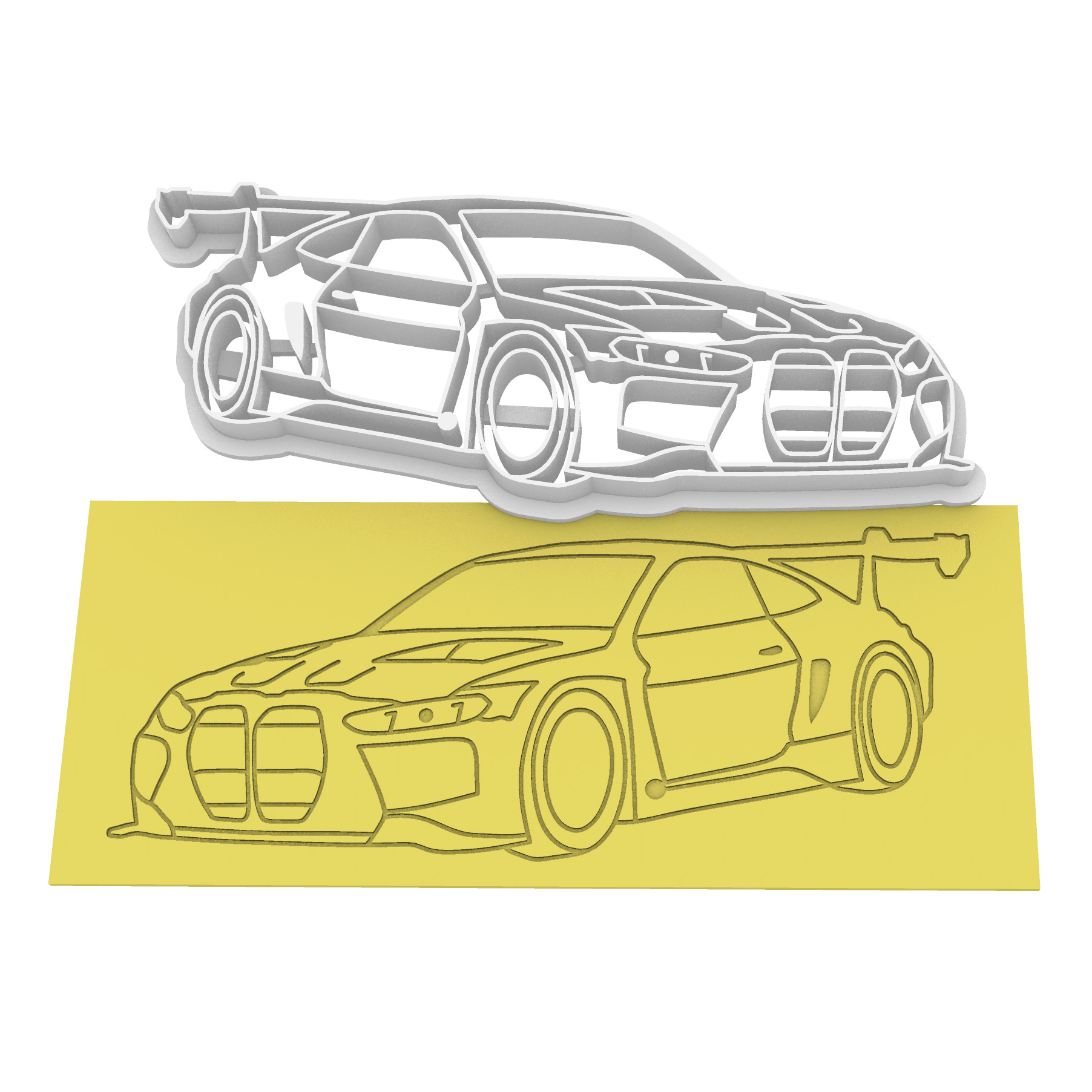 Ausstecher ähnlich BMW M4 GT3 / GT4 G82
