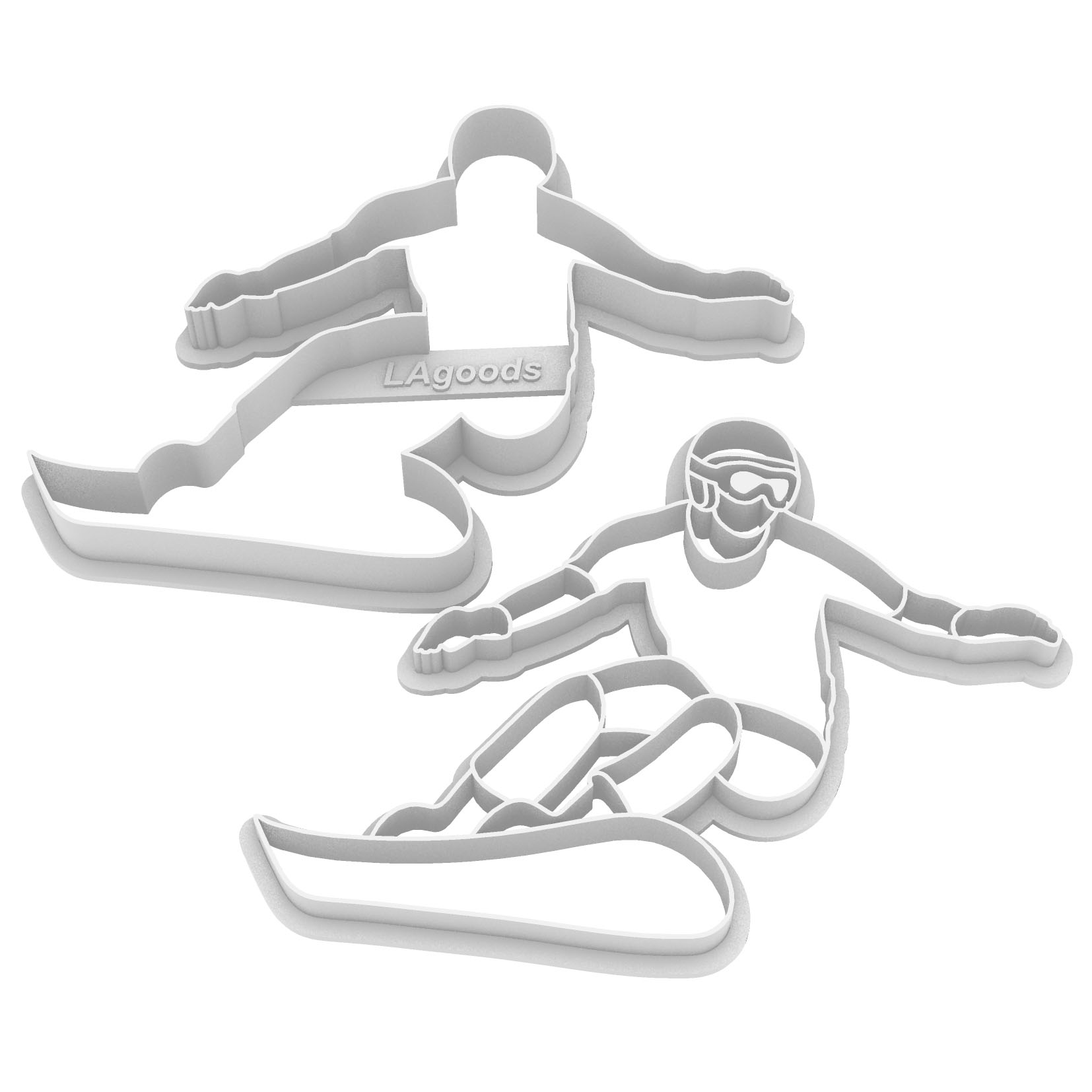 Ausstecher Snowboarder Wintersport