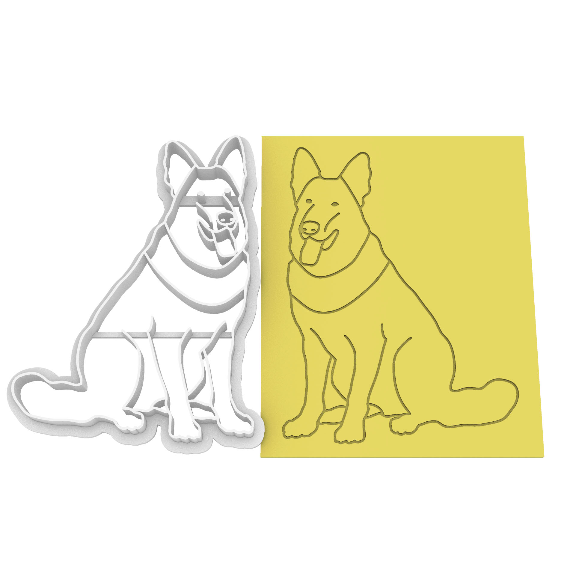 Ausstecher Schäferhund